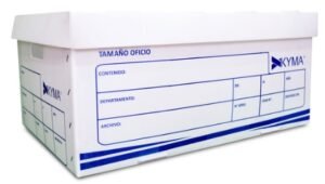 CAJA PARA ARCHIVO MUERTO DE PVC TAMAÑO OFICIO KYMA