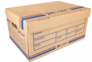 CAJA PARA ARCHIVO MUERTO TAMAÑO OFICIO DE CARTON KYMA