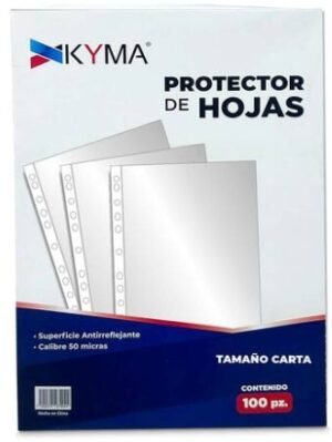 PROTECTORES DE HOJAS T/CARTA CON 100 PIEZAS