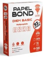 PAPEL BOND DIEM BASIC TAMAÑO CARTA AL 93% DE BLANCURA CON 500 HOJAS.