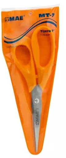 TIJERAS 7" MAE CON MANGO DE PLASTICO