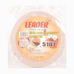CINTA DOBLE CAPA POLIESTER LEADER 18X33 5101