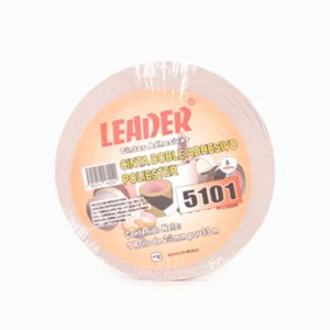 CINTA DOBLE CAPA POLIESTER LEADER 24X33MM 5101