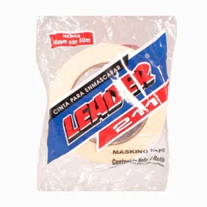 Cinta Adhesiva De Papel Crepado Leader Color Crema 48 X 50 MM