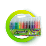 MARCADORES DE AGUA CON 24 PIEZAS MOD. APAD-24E PUNTA 2 MM.