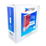Carpeta Panorámica KYMA carta blanca herraje en "D" de 4 pulgadas