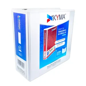 Carpeta Panorámica KYMA carta blanca herraje en "D" de 4 pulgadas