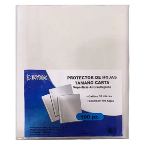 Protector de Hojas KYMA 33 Micrones Tamaño Carta Bolsa con 100 piezas