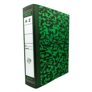 Registrador Verde Jaspeado KYMA Tamaño Oficio
