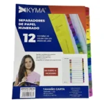 Separador de Papel KYMA con ceja de color con 12 Cejas.