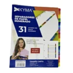 Separador de Papel KYMA con ceja de color con 31 Cejas.