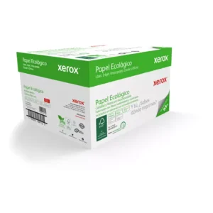 Caja de papel bond Ecológico XEROX tamaño oficio 93% de blancura 75gr.