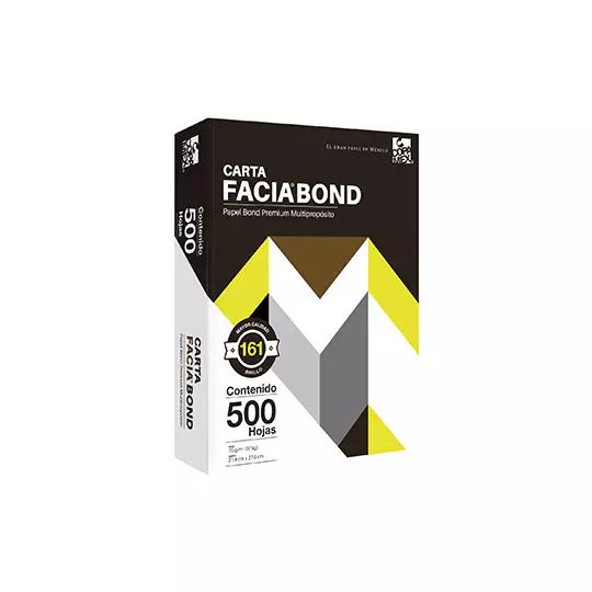 Caja de papel bond Facia tamaño carta 99% de blancura 75gr. - Imagen 2