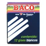 GISES BLANCOS CON 12 PIEZAS BACO