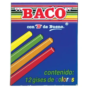 GISES DE COLORES SURTIDOS CON 12 PIEZAS BACO