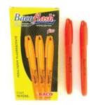 MARCADOR FLUORESCENTE DELGADO NARANJA CON 10 PIEZAS BACOFLASH BACO