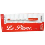 BOLIGRAFO PUNTO MEDIANO COLOR ROJO 1.0 MM CON 12 PIEZAS BACO LE PLUME