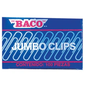 CLIP TROPICALIZADO JUMBO CAJA CON 100 PIEZAS BACO