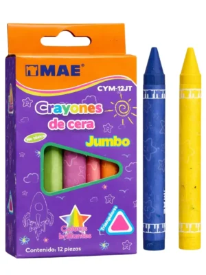 CRAYON JUMBO TRIANGULAR CON 12 PIEZAS