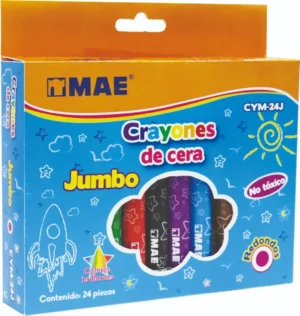 CRAYON ESCOLAR JUMBO CON 24 PIEZAS