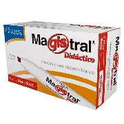 Marcador Magistral Didáctico punta cincel 6 mm color rojo caja con 12 piezas - Imagen 2