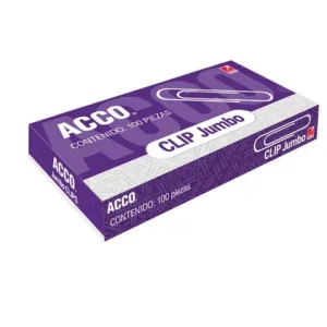 Clip jumbo ACCO capacidad hasta 35 hojas.
