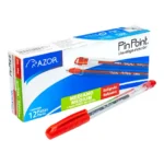 Bolígrafo mediano Pin Point 1.0 mm colorrojo caja con 12 pzas