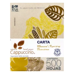 Resma de papel Cappuccino 100% recicladotamaño carta cappuccino 75gr, 500 hs
