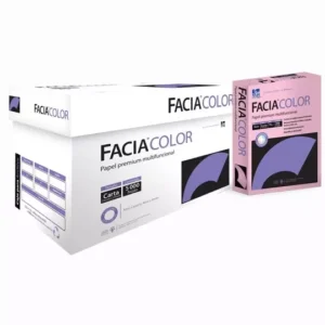 Caja de papel bond Facia Color tamaño carta color rosa 75gr
