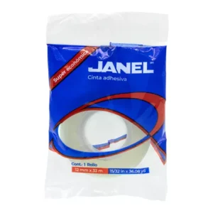 Cinta Adhesiva Económica línea 255 transparente JANEL 12x33