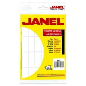 Etiqueta blanca JANEL clasica no. 15 con504 etiquetas de 19x50mm