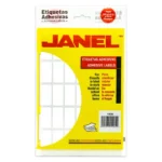 Etiqueta blanca JANEL clasica no. 23 con630 etiquetas de 19x38mm