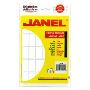 Etiqueta blanca JANEL clasica no. 23 con630 etiquetas de 19x38mm