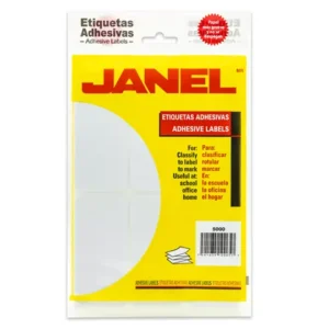 Etiqueta blanca JANEL clasica no. 25 con 84 etiquetas de 50x100mm