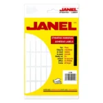Etiqueta blanca JANEL clasica no. 6 con900 etiquetas de 13x38mm
