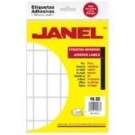 Etiqueta blanca JANEL clasica no. 2 con1280 etiquetas de 16x22mm