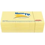Notas adhesivas Memo Tip amarillo 1.5x2pulg 12 blocks con 100 hojas cada uno