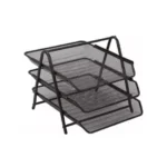 Bandeja triple de malla metalica mae color negro BM-3