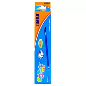 Lapiz checador mae color azul caja con 10 piezas